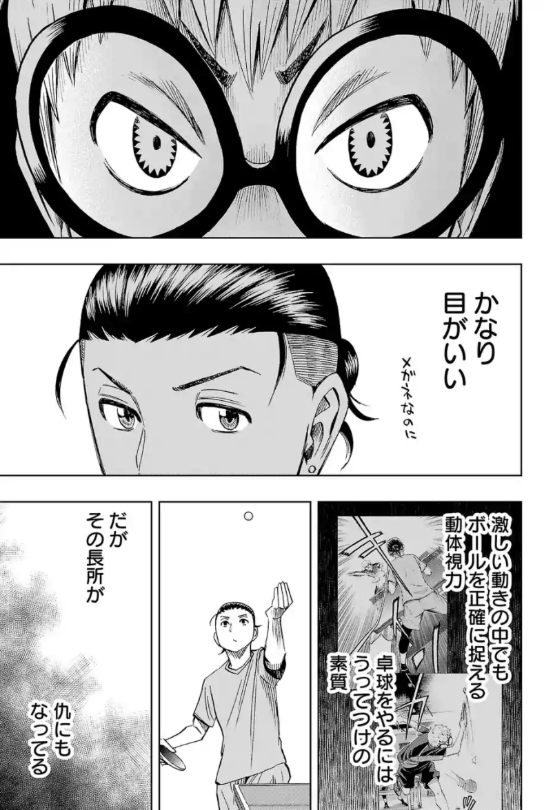 今回のネームと原稿比較。視力が悪くても動体視力はいいってパターン実際あるそうで。 