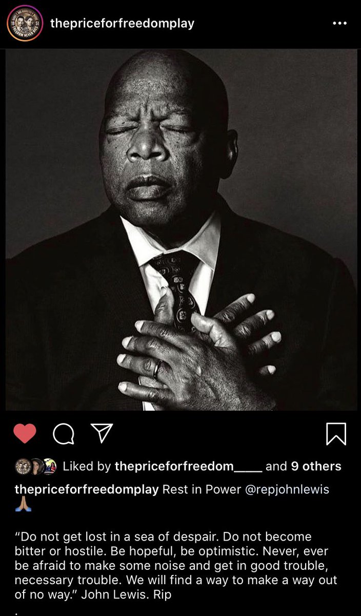 MooreVoting's tweet photo. #JohnLewis #RestInPower #CivilRights #goodtrouble #moorevoting #moorefreedom # https://t.co/wDL3fL6VV6