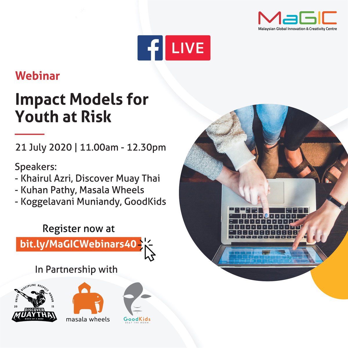 myMRANTI's tweet photo. Spark changes with Social Innovation (SI)! Join our webinar session tomorrow with Khairul Azri, Kuhan Pathy and Koggelavani Muniandy to discuss social issues and the varying business models for SI impact and changes.

Register now at https://t.co/GbvKLCPKe7 https://t.co/DJOIBunDHi