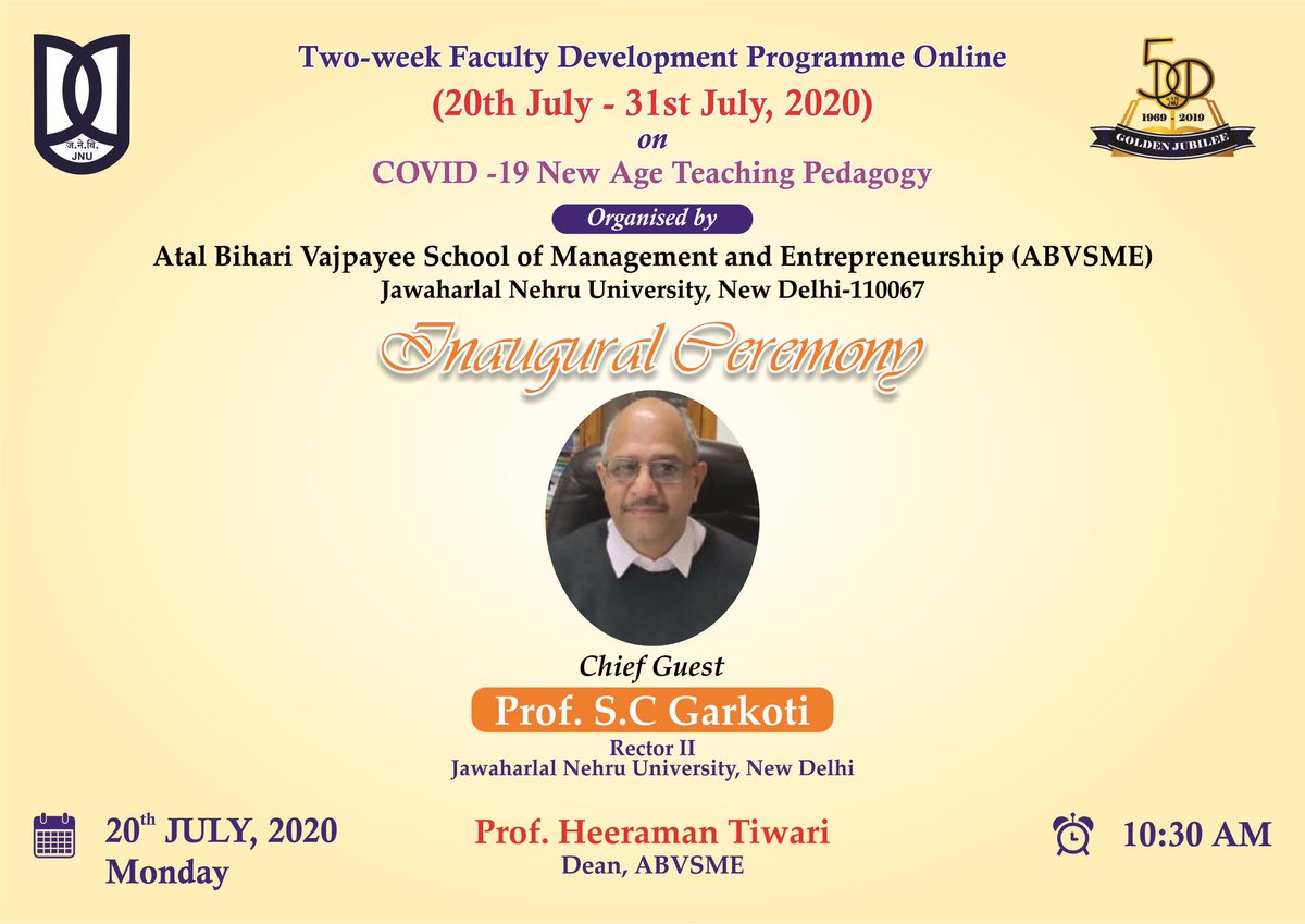 ABVSME JNU tweet media