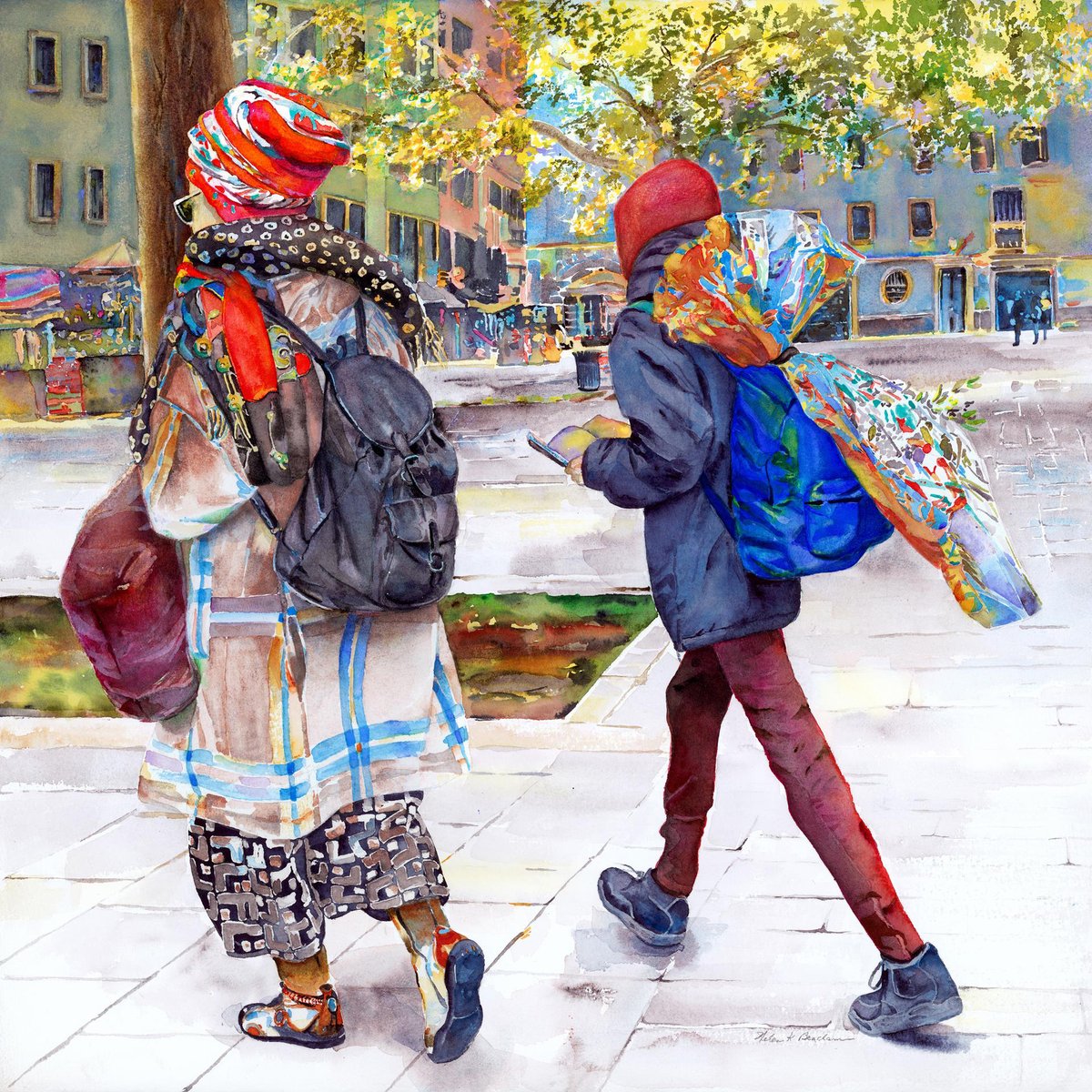 Amwomenartists's tweet photo. Please join us as we congratulate Helen K. Beacham for winning the Kathleen J. Smith Humanity in Art Award. Her painting, “Briskly and With Purpose,” earned a $1,500 cash prize. Congratulations, Helen!
The De la Vega Family funded this prize.
#awabooth #HelenKBeacham https://t.co/GTrGWOWGPn