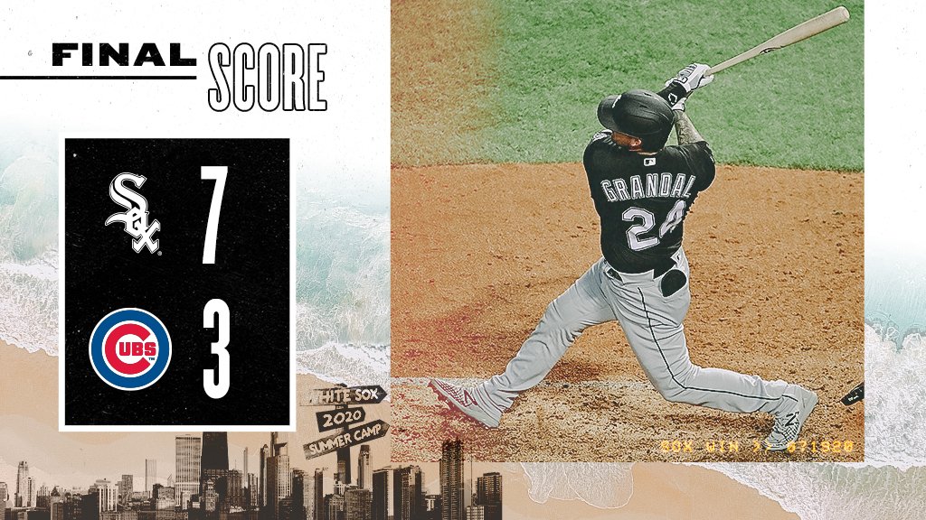 whitesox's tweet photo. #ChangetheGame with a big inning. #SOXWIN https://t.co/fdLKvXs54i