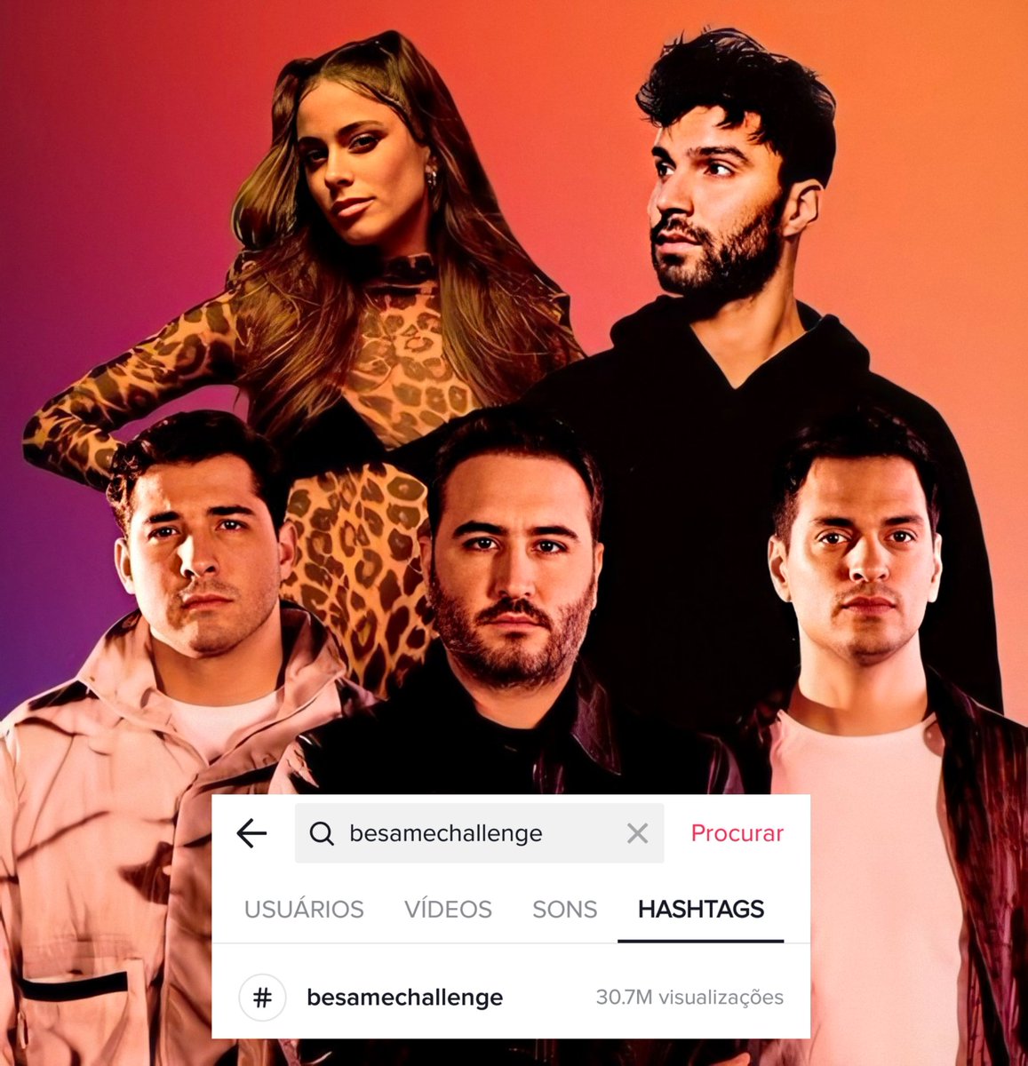 R3HABRCharts's tweet photo. 🌍 “#BesameChallenge” surpassed 30 million views on TikTok. The hashtag still received +12 million in the last 20 days, proving that the music still deserves to be worked on the market. https://t.co/R47BXrGzZD