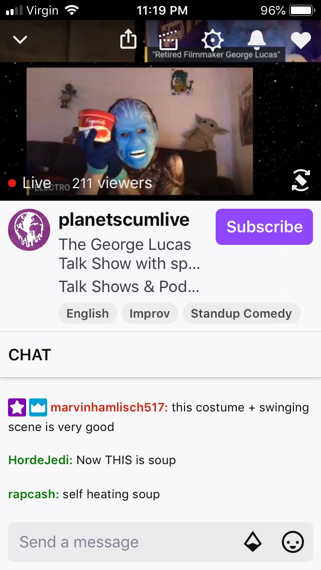 StarTrek1018's tweet photo. Your new spokesblueperson @CampbellSoupCo ! #GeorgeLucasTalkShow #MMMMMGood #YumYumYum @planetscumlive @GLucasTalkShow https://t.co/RzoMX4fm2d