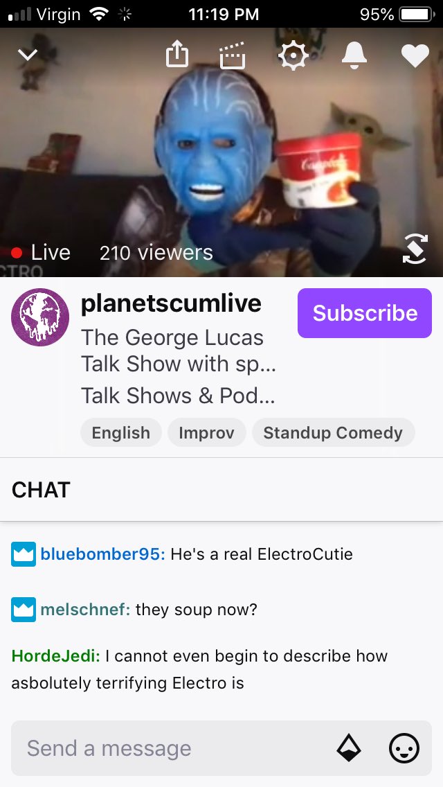 StarTrek1018's tweet photo. Your new spokesblueperson @CampbellSoupCo ! #GeorgeLucasTalkShow #MMMMMGood #YumYumYum @planetscumlive @GLucasTalkShow https://t.co/RzoMX4fm2d