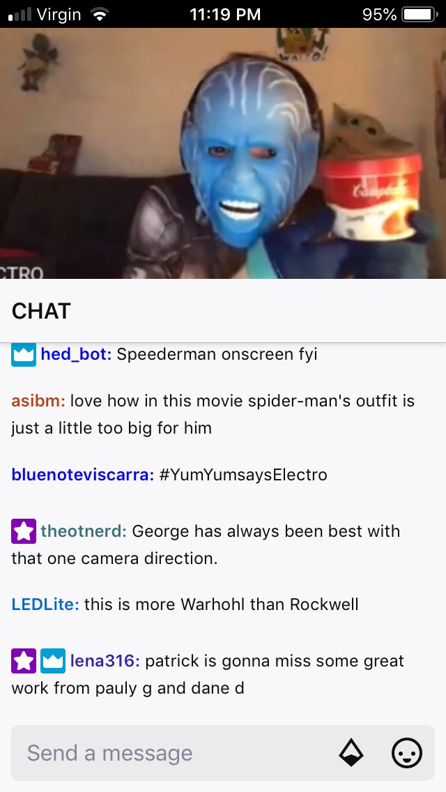 StarTrek1018's tweet photo. Your new spokesblueperson @CampbellSoupCo ! #GeorgeLucasTalkShow #MMMMMGood #YumYumYum @planetscumlive @GLucasTalkShow https://t.co/RzoMX4fm2d