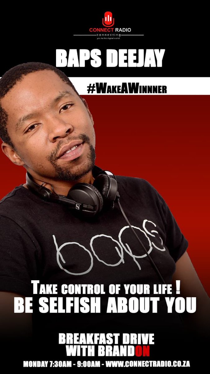 Baps_Deejay's tweet photo. I’m on your radio today with @BrandonMzansi 😊😇

Talking about my music and taking control of your life and being selfish about you.

Tune in @ConnectRadio3 

https://t.co/mUL6ajTfGJ

#TheCoolest #67minutes #ColdFront https://t.co/icnZbWLAQO