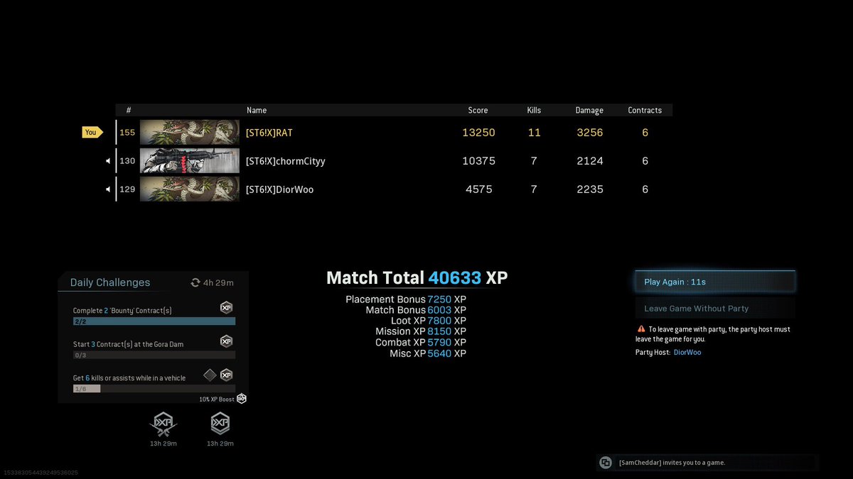 GangerST6's tweet photo. BIGGGG WIN FOR THE SLIMES!!! @DiorWooST6 @ChormCityST6 100% posting this tonight final circle was absolute carnage! #LFG https://t.co/mKOchyPliZ