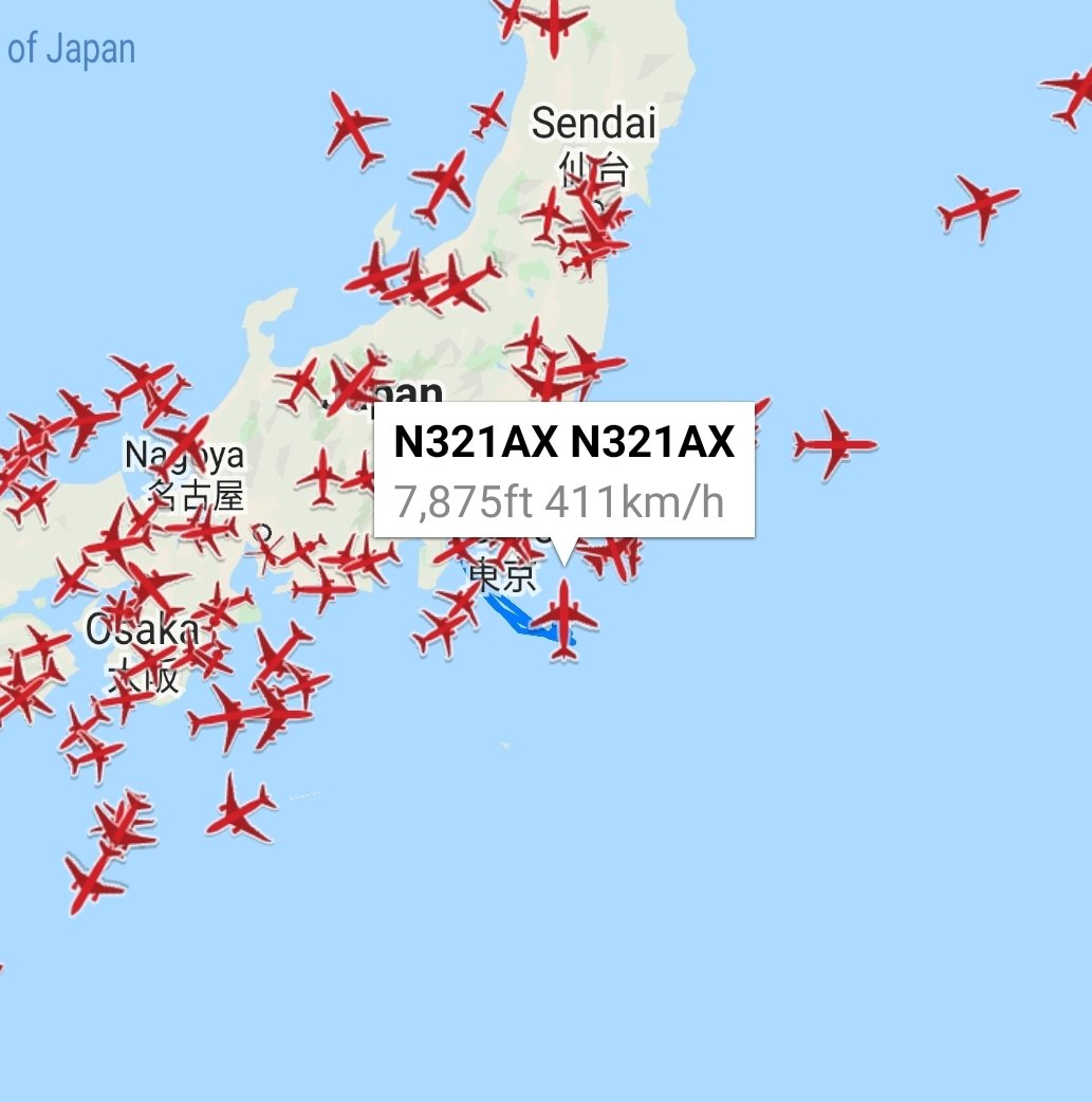 is_keelu's tweet photo. Hawker Hunter F.58 
Spotted off the coast of #Japan 

#N321AX https://t.co/6U9NnMGeKe
