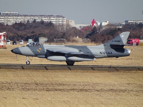 is_keelu's tweet photo. Hawker Hunter F.58 
Spotted off the coast of #Japan 

#N321AX https://t.co/6U9NnMGeKe