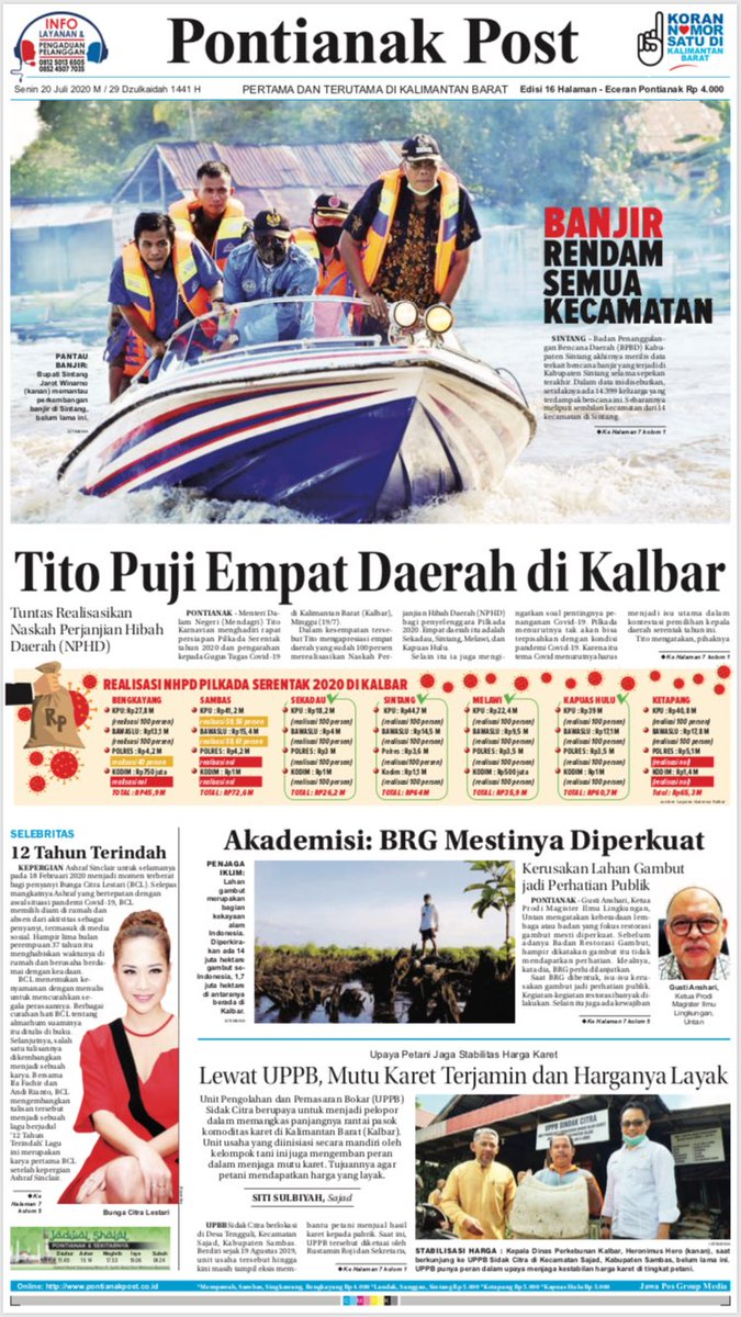 kalbar_wawan's tweet photo. Akademisi Untan, Prof.Dr. Gusti Anshari: “BRG Mestinya Diperkuat”
@jokowi @GeneralMoeldoko @pramonoanung @KSPgoid 

@muhyusuf039 @IdhamArsyad_GT @jwaluyo @de_shineba @MuslimRasyid https://t.co/ZQMNMQhJY1