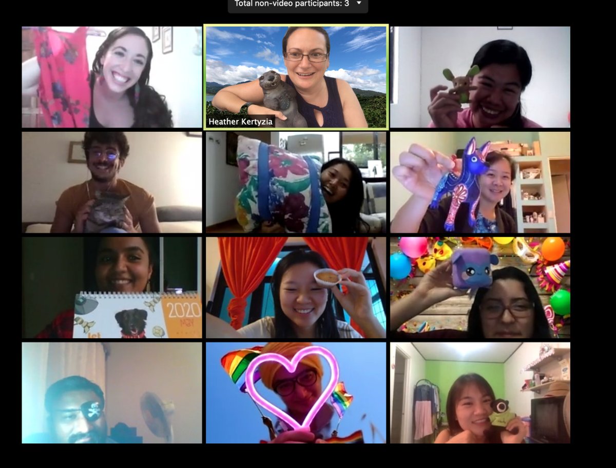 UPEACE's tweet photo. Online fun and games as our students reach the end of their academic year.

#SocialDistancingParty #Covid19 #UPEACE https://t.co/aFg70PCRtU