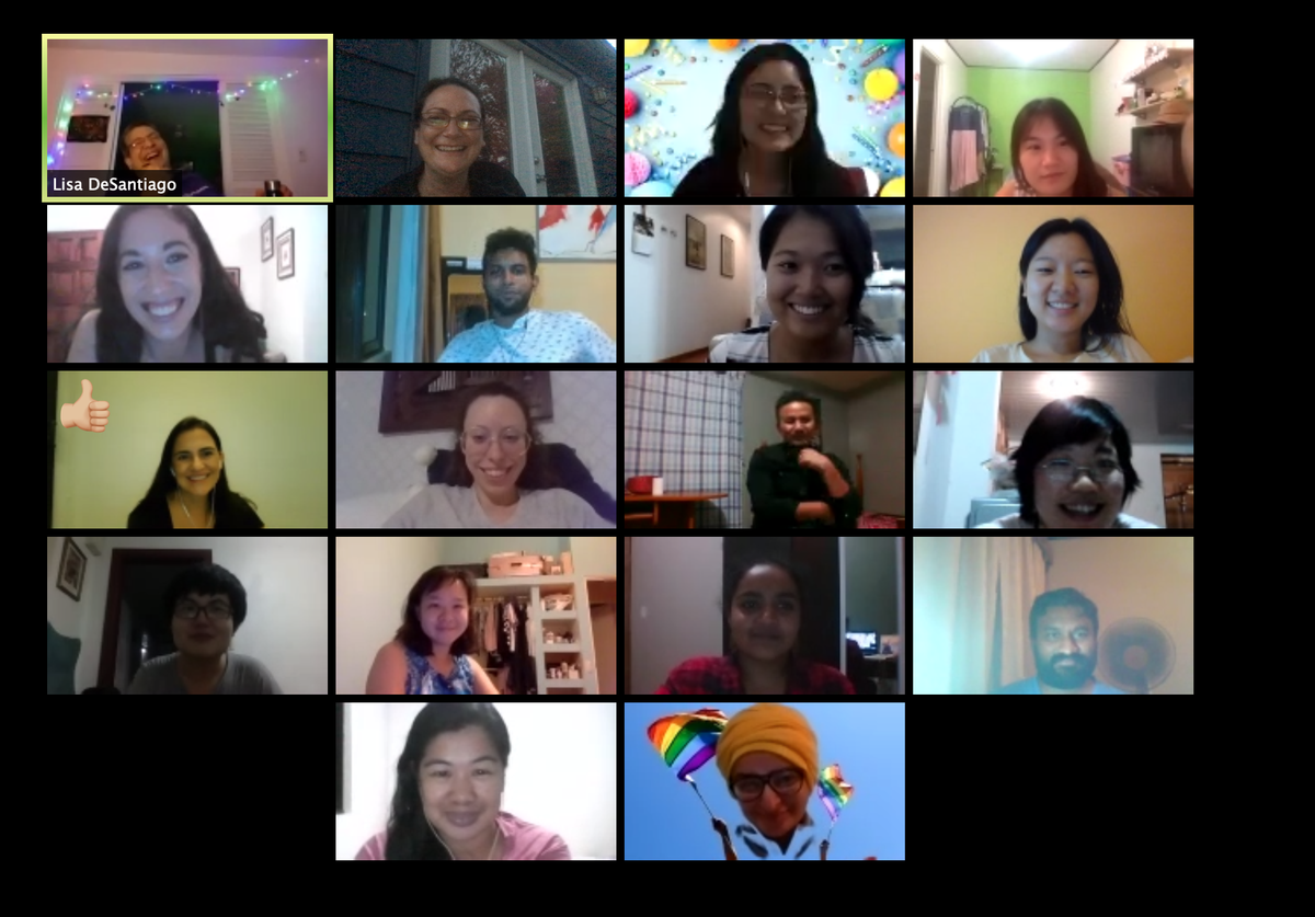 UPEACE's tweet photo. Online fun and games as our students reach the end of their academic year.

#SocialDistancingParty #Covid19 #UPEACE https://t.co/aFg70PCRtU