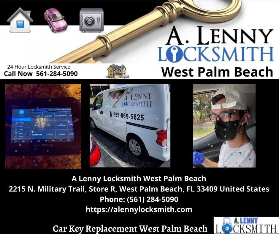 ALennyLocksmith's tweet photo. #ALennyLocksmith West Palm Beach has programming software to program most vehicle key fobs
A Lenny Locksmith West Palm Beach
2215 N Military Trail Store R
West Palm Beach, FL 33409
561-284-5090
https://t.co/UtwnOXyblu
#locksmith
#locksmithwestpalmbeach #carlocksmithwestpalmbeach https://t.co/n4Vqwwz5Wx