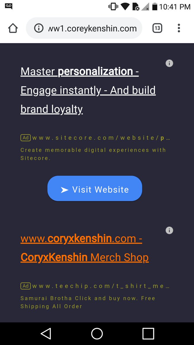 JoeJoe68768768's tweet photo. @CoryxKenshin Hey I have been trying to find a link to your merch...this keeps coming up. Help https://t.co/7oauXQJEaV