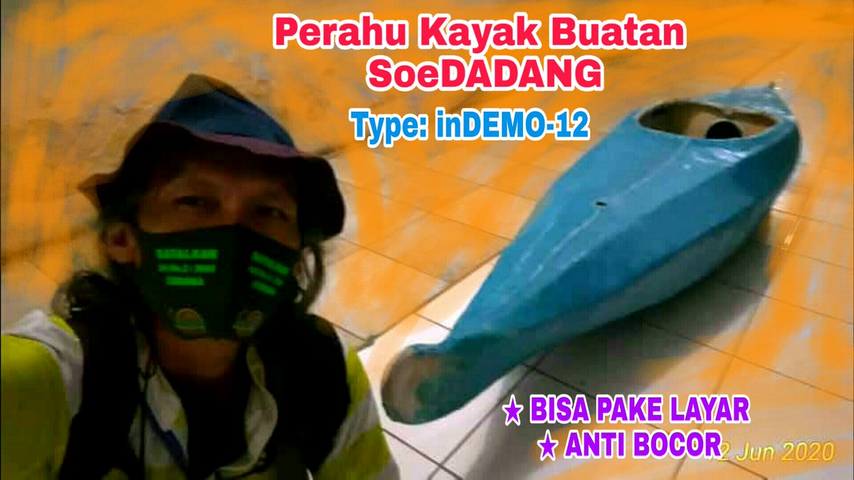 kafirliberal's tweet photo. #PerahuKayak karya #SoeDADANG, type: #inDEMO12, panjang 4m, bisa pake dayung & layar,anti bocor, sangat cocok untuk adventure & mancing di laut lepas,dibuat slama Bulan #Ramadhan2020 melawan UU NO.2/2020 #CORONA ๐๐โ #PorosBahari melawan #KapitalismeGlobalChina
#MerdesaArtspace https://t.co/1S2vVCCCVx