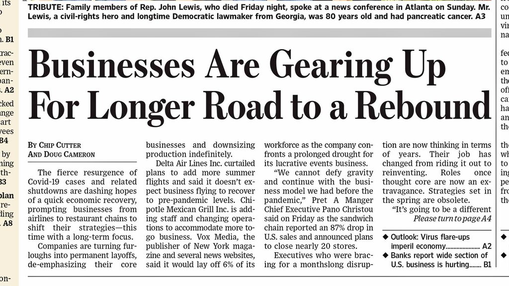 EmprendesAndrea's tweet photo. En el Wall Street Journal de este mes, como van los cambios de modelo de negocios ¿ Cómo  vas tú? https://t.co/Nvd3VNifCy