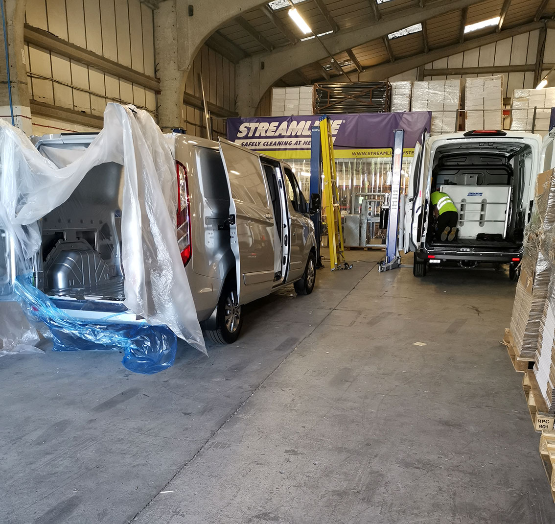 streamline_sols's tweet photo. It's Monday, the sun's out and it's great to see the vans in the warehouse having the latest installations.. #mondaymotivation #windowcleanerslife #windowcleaning #windowcleaners #windowcleaningvan https://t.co/MFPNDVMjLI