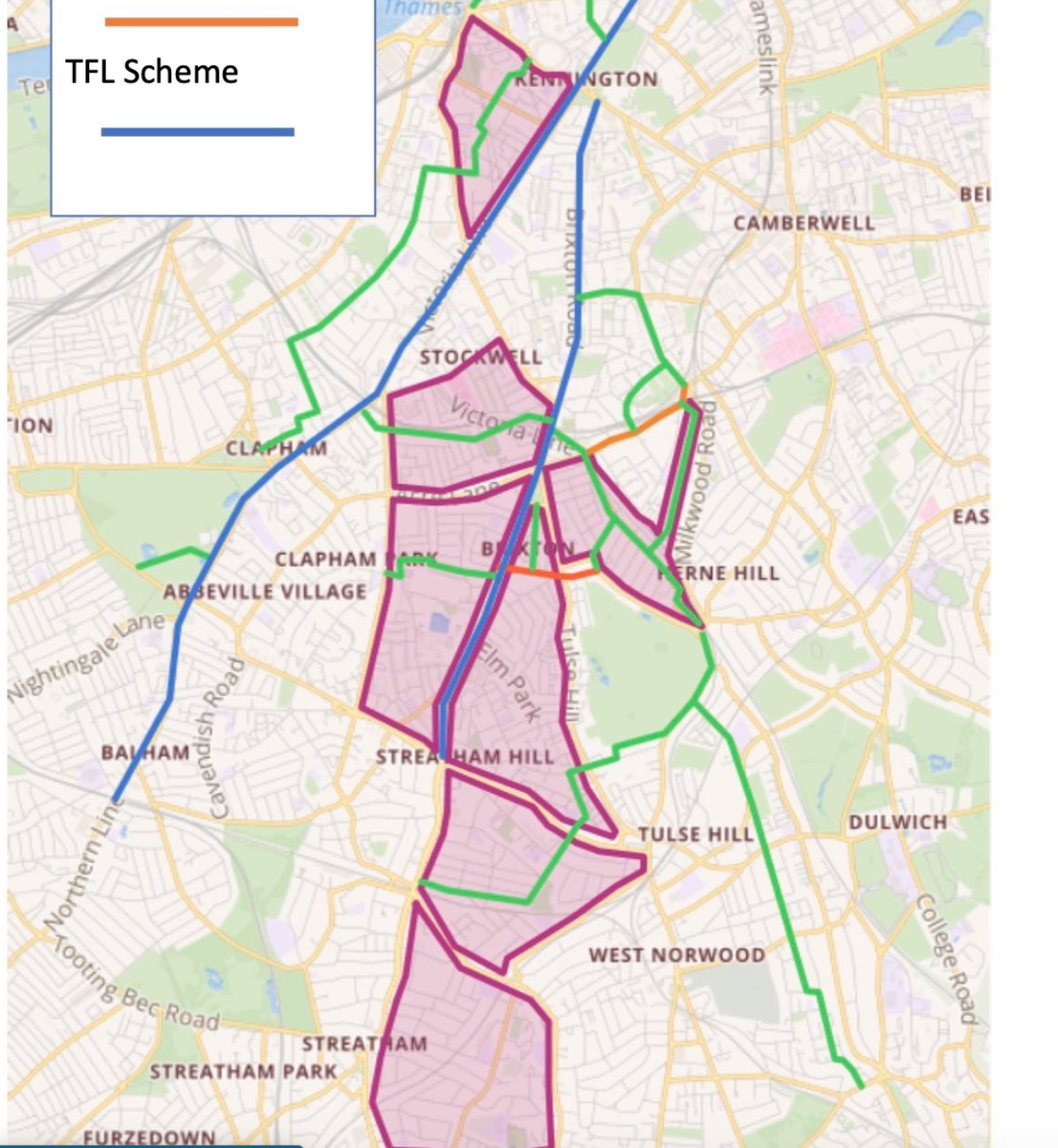 1. "‘Oval Triangle Low Traffic Neighbourhood’ (LTN) – is one of 4 such initiatives in Lambeth" Likely to be at least 7 https://lambethcyclists.org.uk/a-vision-for-lambeth/2020-wtf-is-going-on/ @LambethCyclists