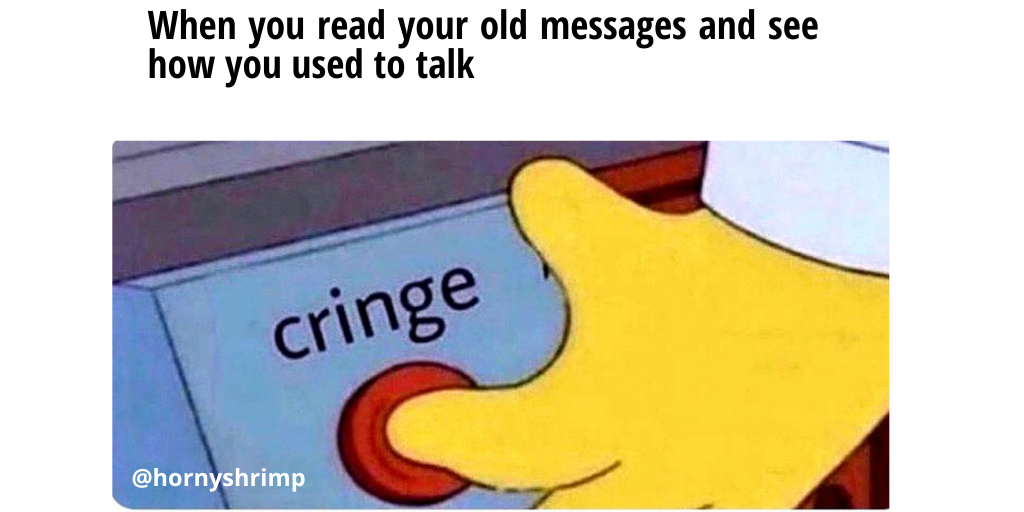 capshotofficial's tweet photo. capshot_official Those long-*ss messages of yore on the Facebook wall take the prize in cringe. via @hornyshrimp 
.
.
.
.
.
.
.
.
.
#simpsons #simpsonsmemes #thesimpsons #cringeworthy #capshot #capshotmemes #relatable #relatablememes https://t.co/WLWkbMuxog