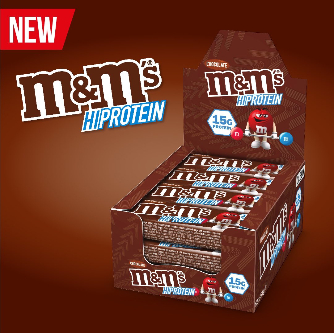 Whoooa!!! YES! This IS real! The iconic taste of M&amp;M’s has now landed in a protein bar, with not one, but TWO flavours! These really are the game changers in the protein bar market that you’ve all been waiting for! Stock up from Amazon! amzn.to/3jfEbdL #new