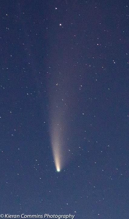 MetEireann's tweet photo. See below photos of the #Comet C/2020 F3 (#NEOWISE) taken by our meteorologist Kieran Commins in Co. Kildare last night, Sunday July 19th. There were plenty of clear skies across the country with air #temperatures dropping to a cool 2.2C in Mount Dillon Co. Roscommon. https://t.co/FPeT8sqHeR