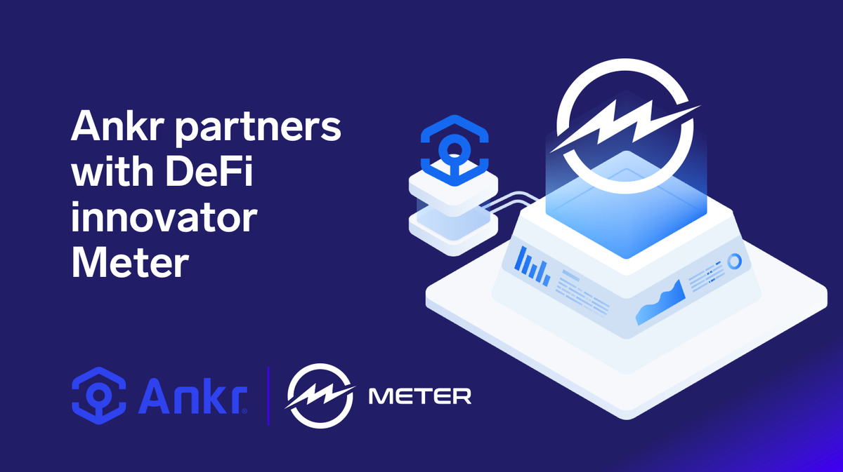 ankr's tweet photo. Our new #DeFi partner @Meter_IO isn’t innovative — they’re electrifying⚡️⚡️

More stable than any fiat currency by pegging value to the 10kWh of electricity

Read more about our new node partnership and AMA details here: https://t.co/b4LswNXx44

#AnkrYourNode $ANKR #DeFi https://t.co/AoQpUFu9oH