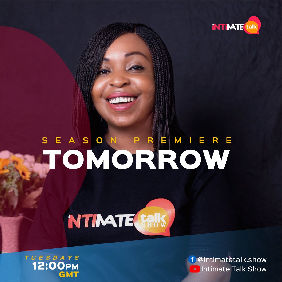 intimatetalkgh's tweet photo. 💖You cannot miss tomorrow's premiering episode on @intimatetalkgh @berlamundi @utvghana @GHOneTV @Naa_Ashorkor 
Tuesday | 12PM GMT | on Facebook and YouTube 

Kindly help spread the news 
Please share https://t.co/hAAgPkfdd7