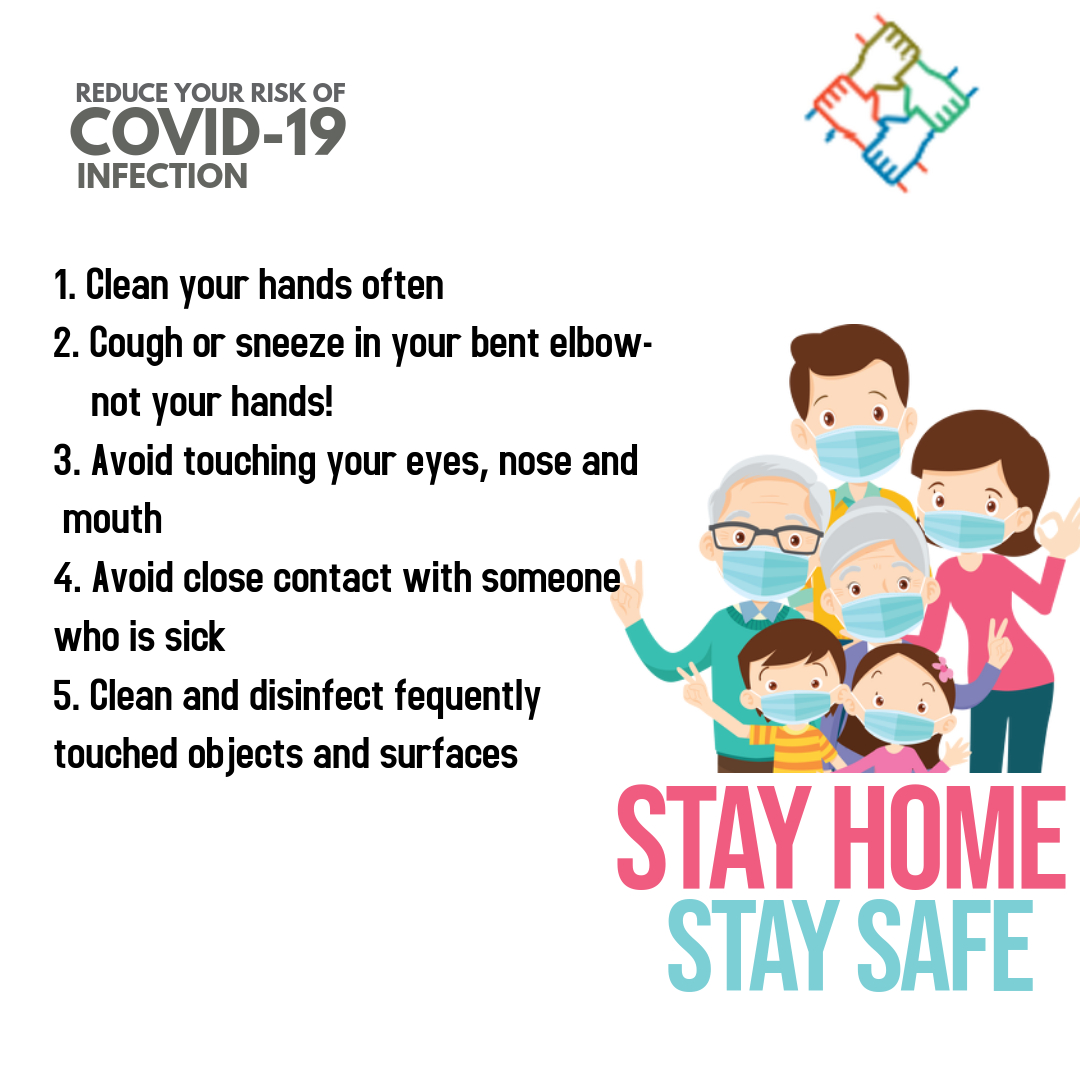 darvtechnology's tweet photo. Reduce your risk of #COVID19 Infection
Clean your hands often
Cough or sneeze in your bent elbow- not your hands!
Avoid touching your eyes, nose and mouth
Avoid close contact with someone who is sick 
Clean and disinfect frequently touched objects and surfaces https://t.co/Yd4ndK6HXK