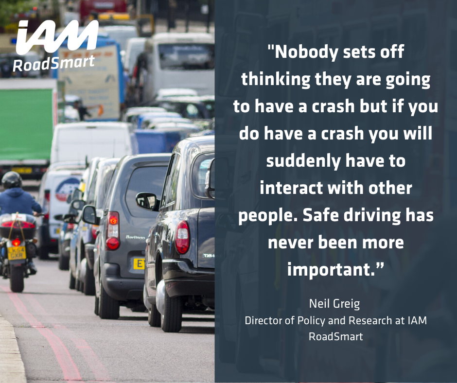 IAMRoadSmart's tweet photo. "A key issue post-lockdown is 'rusty' drivers. I have never had such a prolonged period where I have not driven other than a couple of miles to a shop and many are in the same predicament." https://t.co/YTyLo6lKw6
#IAMMovingForward #IAMDrivingBackToBusiness https://t.co/5mssr6EEuD