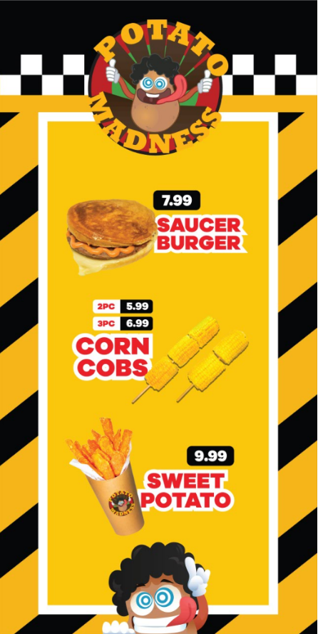 gwvps's tweet photo. Wassup mga Patatas? 🥔
Sharing a recent work for Potato Madness based in Gold Coast, Australia 🇦🇺
Westley Sicangco wanted a professional, modern, and minimalist menu for his line of work. 
Be sure to check out their page Potato Madness 👍 https://t.co/A3YZ2PBvM8