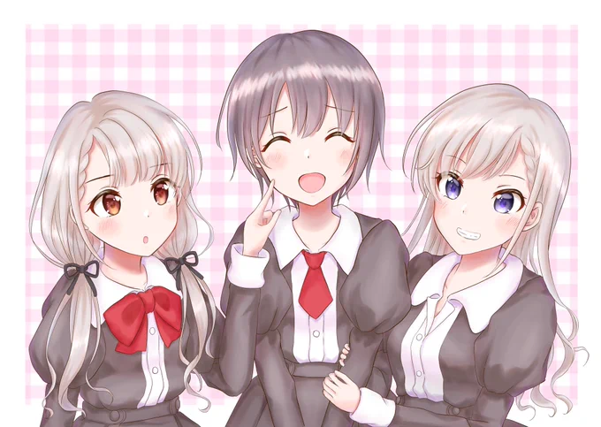 はーなーに囲まれてぷにぷにされたりぎゅーとされて楽しそうな乙倉ちゃんを描きました\(^ω^)/
#乙倉悠貴 #久川凪 #久川颯 