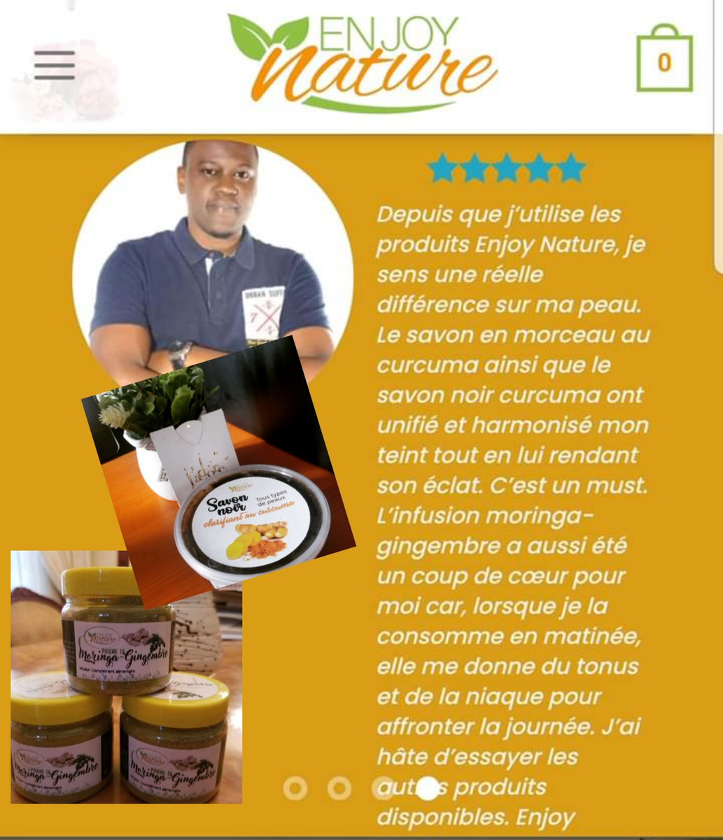 nature_enjoy's tweet photo. Hello ! Vous allez bien ? Ça nous fait toujours grandement plaisir de lire vos retours sur les produits Enjoy Nature. Vous pouvez retrouver sur https://t.co/EVevmZtWw4 les témoignages des utilisateurs. Ici, @Raoul_Cheudjio arle des ses trois favoris. Bon début de semaine 🍋🍋🍍🍍 https://t.co/UntR0fXkd7