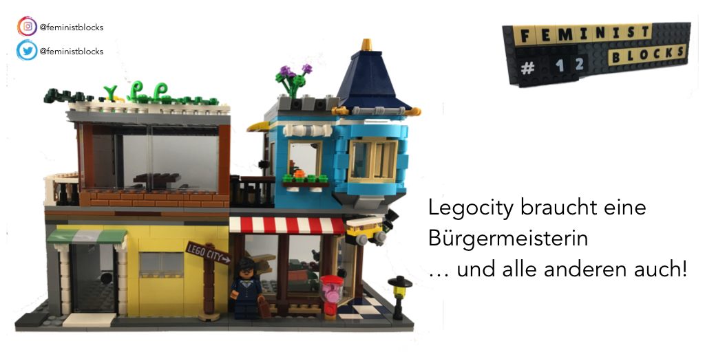 feministblocks's tweet photo. feministblocks Feminist Blocks No.12 "Legocity braucht eine Bügermeisterin"
Nur ca. 10% der Kommunen in Deutschland werden von Frauen geführt. hierzu weitere Infos bei der @boell_stiftung https://t.co/qMfpUmeTM3 und https://t.co/BsWHhf1pE5
#feminismus #gleichstellung #lego https://t.co/507Yp9gM5r