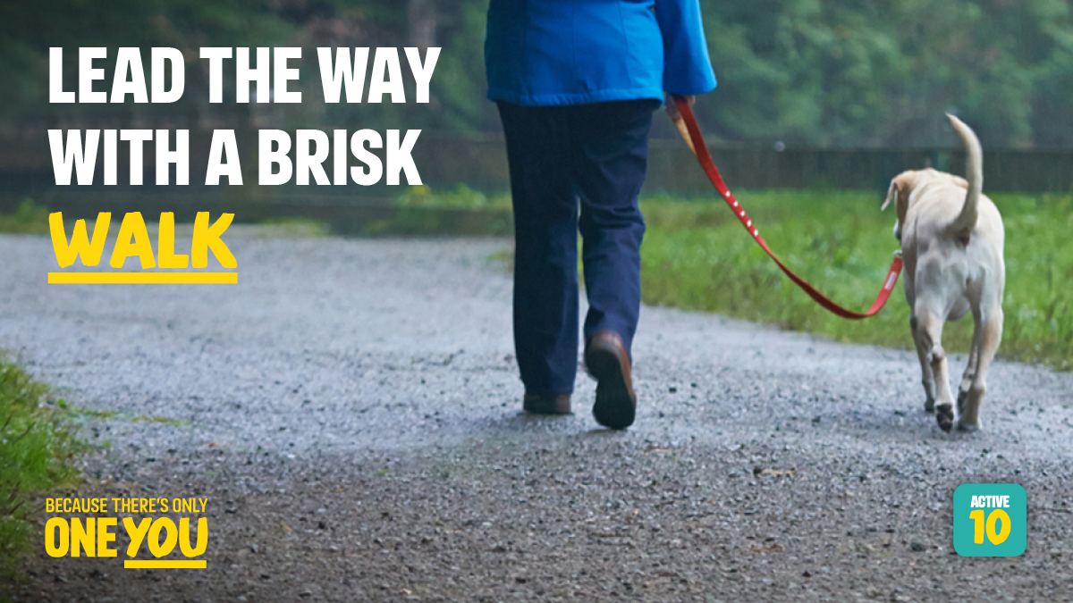 UKHSA_WestMids's tweet image. Not having enough time is the most common reason given for not exercising, but it doesn’t have to be hard. You can get started with just 10 minutes of brisk walking a day with the #Active10 app #OneYou 
bit.ly/2sZAe6p