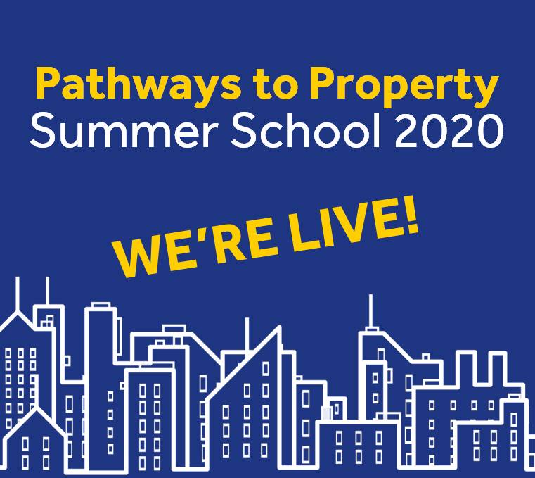 PathsToProperty's tweet photo. The Summer School is back for 2020! Fully online, but still with the same level of industry support, careers advice and academic insights as always. Follow along this week across social media. #SummerSchool #PathwaysToProperty #RREF #RealEstate https://t.co/8tZvhUQ0sx