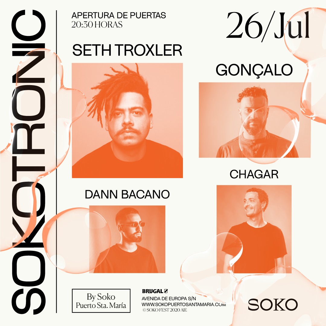 DSOKOFEST's tweet photo. 🎡✨
#Verano #SokoElPuerto
Jueves 23 - SOKO Universitario.
Viernes 24 - Buen baileo y mejor perreo Noche de #PuroLatino con @el_moraddd
Sábado 25 - #SOKOLive en directo con @antilopez
Domingo 26 - #SOKOTRONIC con @sethtroxler + @DjGoncalo + #DannBacano + #Chagar. https://t.co/5bgxfbh5dc
