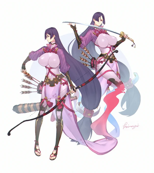 頼光と丑御前 