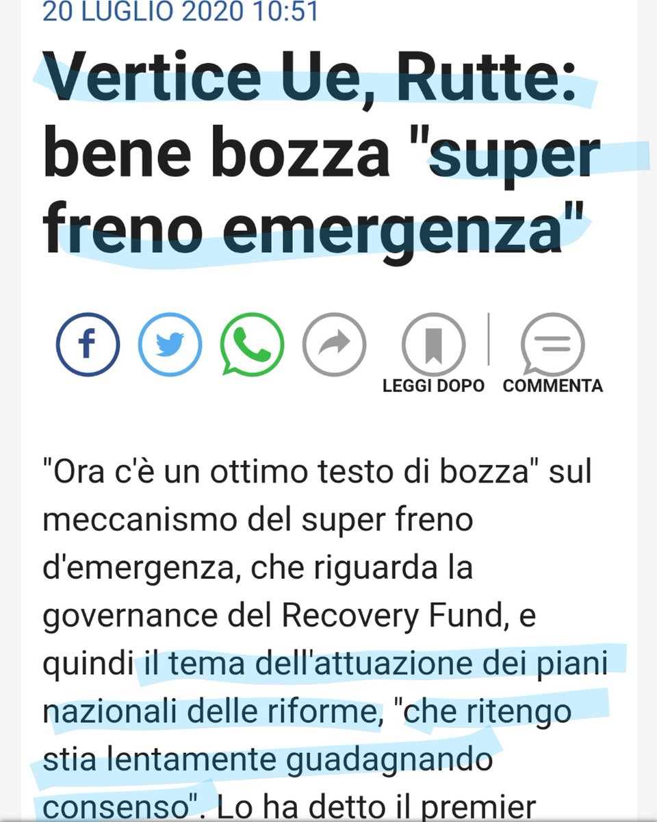 EcoDemOrg's tweet photo. +++#RUTTE felice perché i paesi al Consiglio Europeo stanno cedendo sulle RIFORME.+++

Grande Conte, stai andando fortissimo. https://t.co/niCPf3VcuU
