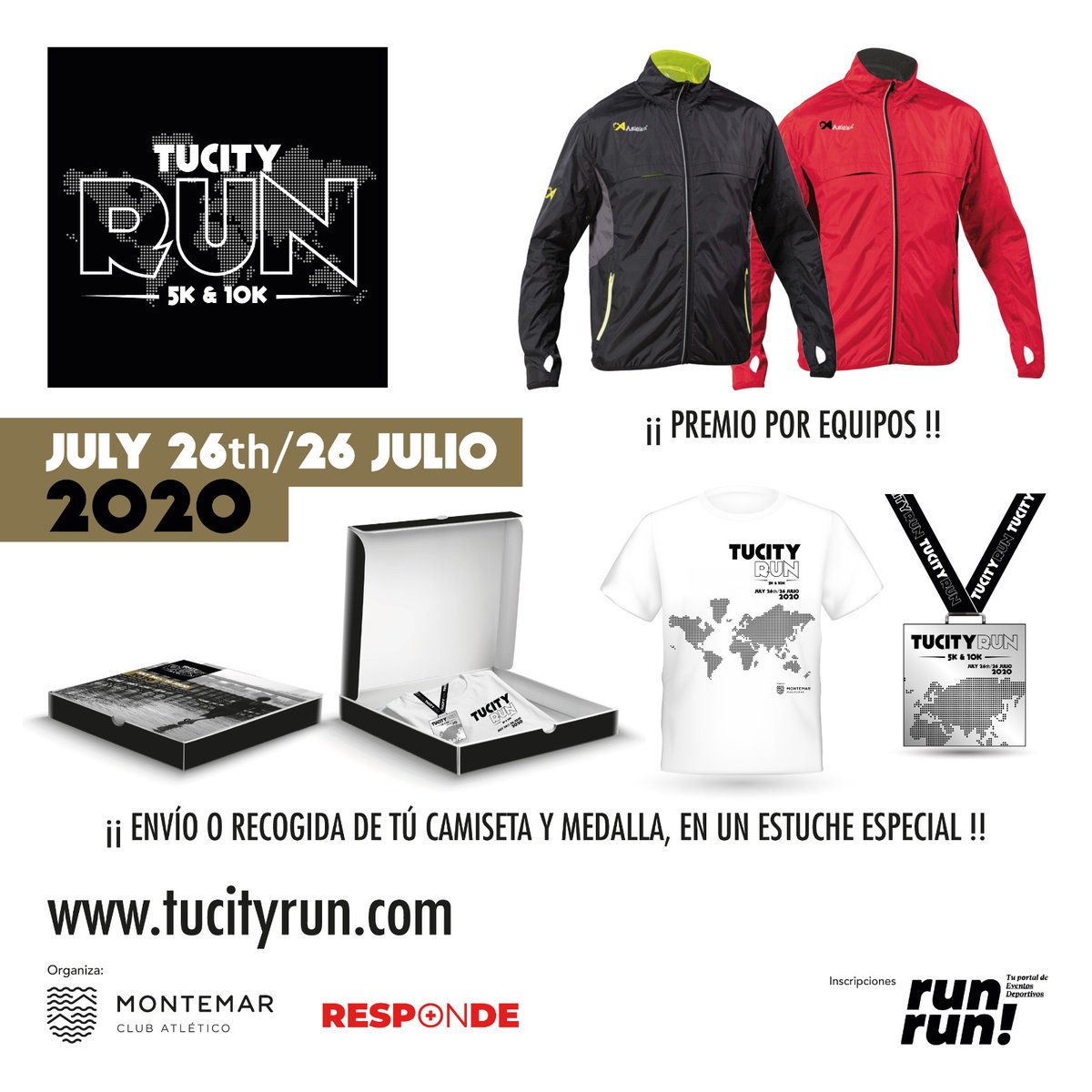 tucityrun's tweet photo. ¡¡¡Ya lo tenemos todo preparado para este domingo!!!

TUCITYRUN te espera con ¡premios por equipos, premios individuales y todas las clasificaciones!
Calienta motores que salimos a tomar las calles, las avenidas, los parques...

#aunquecorrassolonoestassolo https://t.co/9ia8vHrCLb