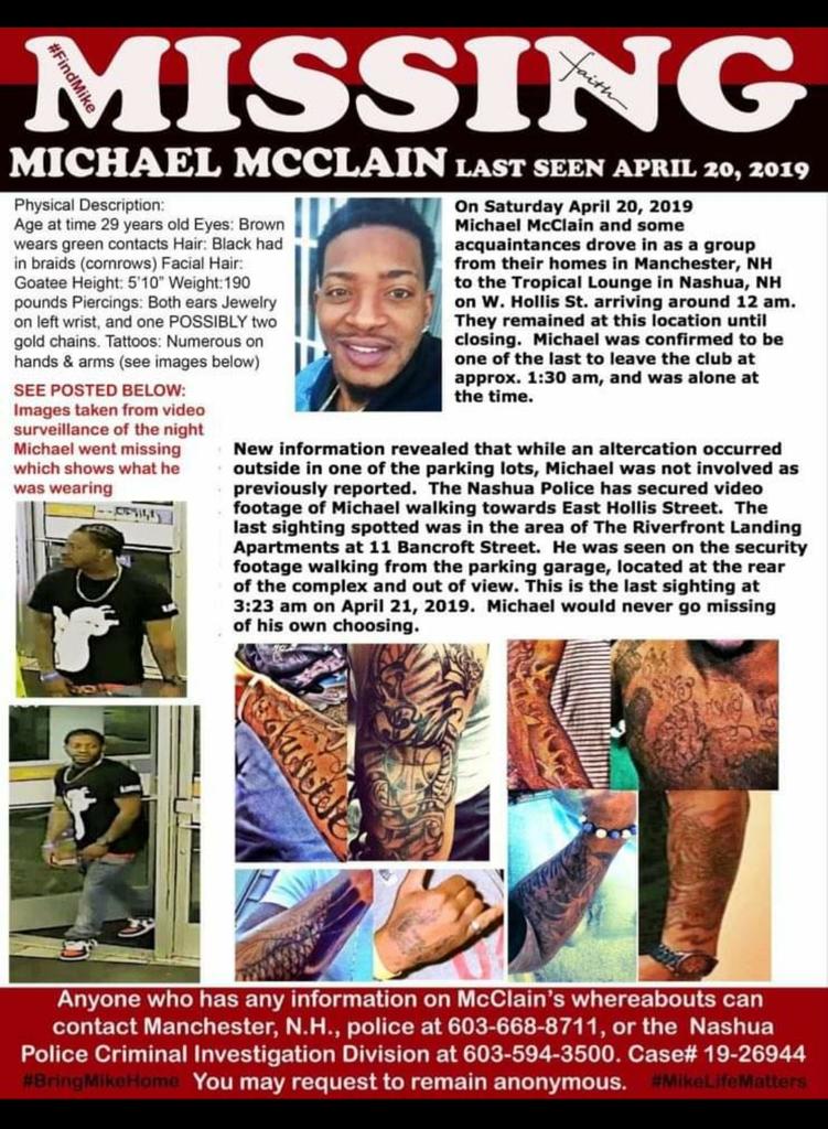 PaulaJudkins3's tweet photo. STILL MISSING A YEAR AND 3 MONTHS #MIKELIFEMATTERS #BRINGMIKEHOME NAUSHA NEW HAMPSHIRE 4/20/2019 https://t.co/6i8axfHsk9