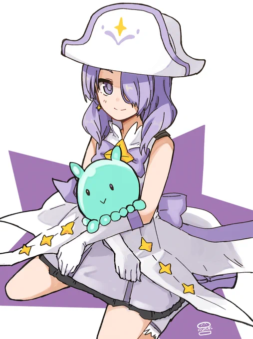 skebで依頼してもらった放課後のプレアデスのななこちゃん描いた 