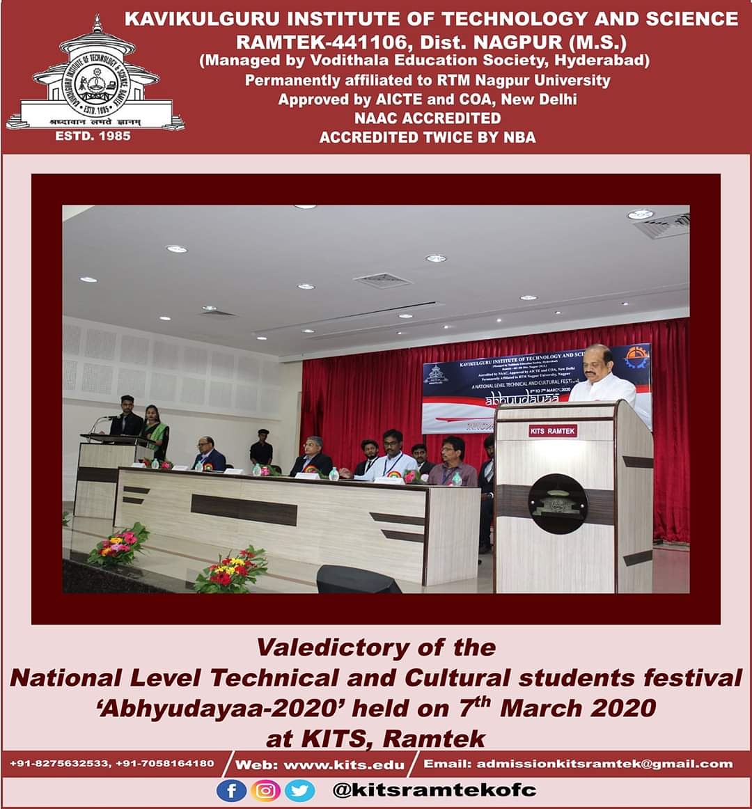 KITS, Ramtek on Twitter "The valedictory of the National Level