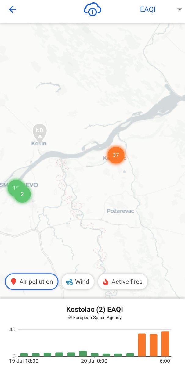 JelenaMKandic's tweet photo. Dobro jutro, #PrvaSmena.🙋🏼♀️
Katastrofalno #zagađenje #zagadjenje #AirPollution u #Kostolac zbog #TEDrmno #KostolacA & #KostolacB.🟠😷🟡😷🟠
Za ONE koji misle da grade #KostolacC, #TENTC & #kolubaraB:
#NijeSeDesilo #NotInThisLifetime
#BeyondCoal #BezUglja
#ComplyOrClose🚫🏭🚫 https://t.co/MODROiPbbR