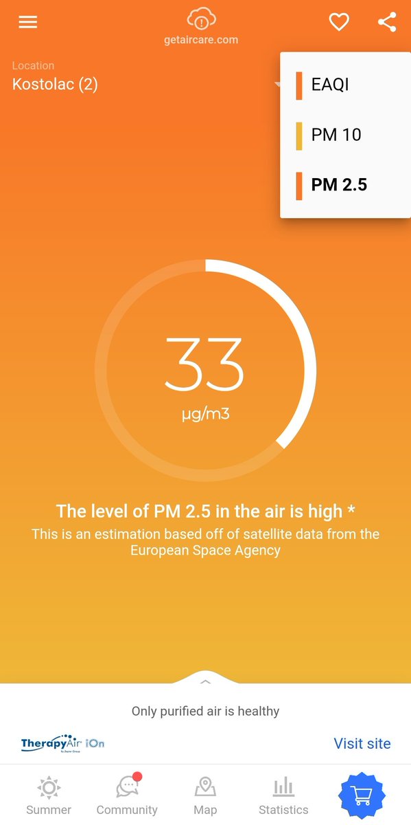 JelenaMKandic's tweet photo. Dobro jutro, #PrvaSmena.🙋🏼♀️
Katastrofalno #zagađenje #zagadjenje #AirPollution u #Kostolac zbog #TEDrmno #KostolacA & #KostolacB.🟠😷🟡😷🟠
Za ONE koji misle da grade #KostolacC, #TENTC & #kolubaraB:
#NijeSeDesilo #NotInThisLifetime
#BeyondCoal #BezUglja
#ComplyOrClose🚫🏭🚫 https://t.co/MODROiPbbR
