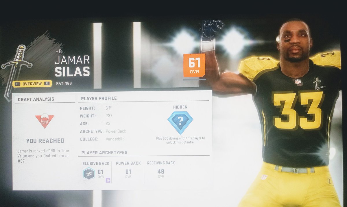 SD_CrusadersRFL's tweet photo. Welcome the newest new pick from the 3rd rnd of the @RFL_Sim_League Draft, &amp; member of the Cru, HB Jamar Silas.
#Moves #Madden #BREAKING #CRUUU #Cru #PS4 #Underrated #YouTube #twitchstreamer #RelocationFootballLeague #RFL #RFLDraft #esport #WeWantToPlay #2020RFLDraft #SanDiegoCru https://t.co/erXetDSC5P