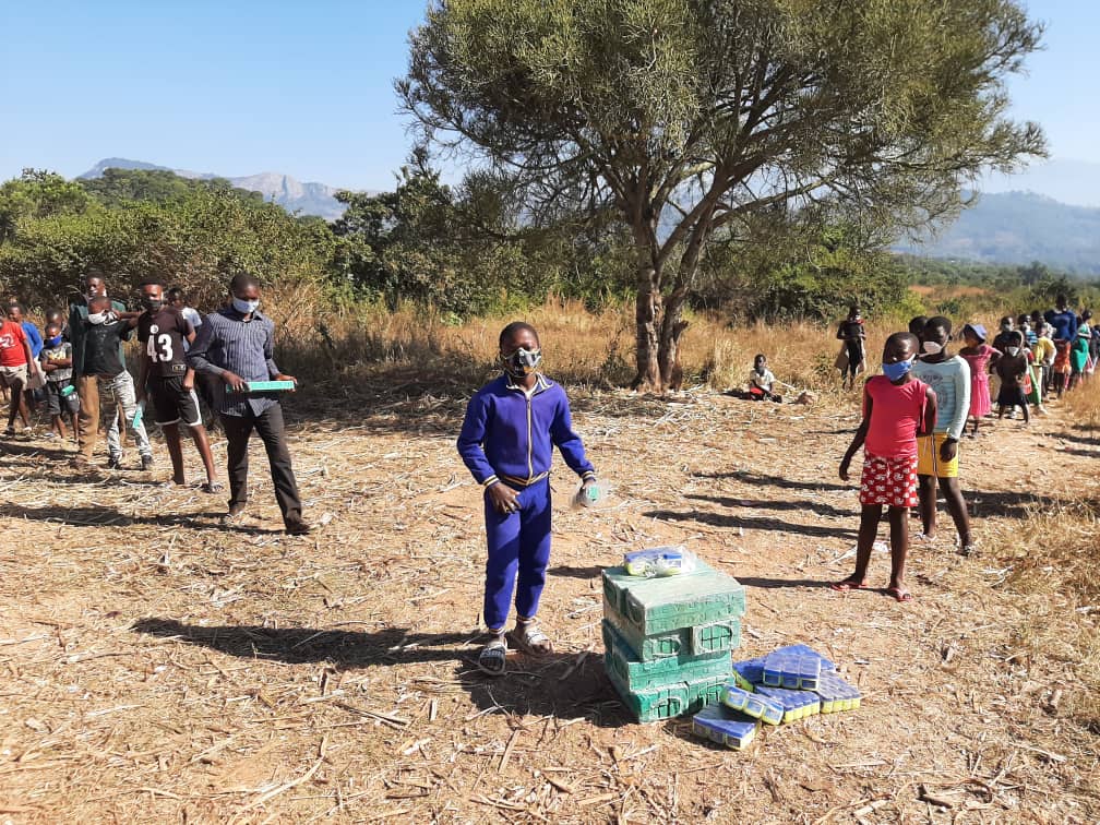 WorldVisionZim's tweet photo. #COVID-19 prevention measures amongst our Registered Children (children in a WVZ program connecting a child to a sponsor). More than 4000 children received soap and petroleum jelly this winter in Mutasa. #WorldVisionInZim https://t.co/w19YDr9DLx