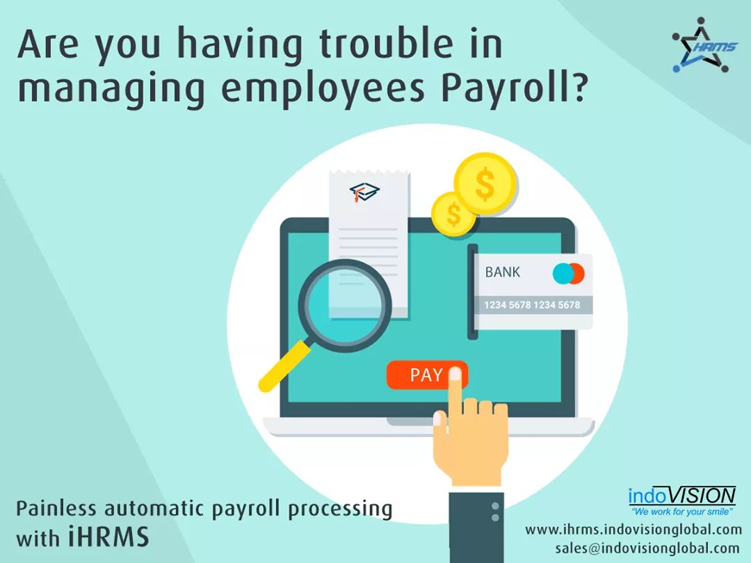 Indovision_S's tweet image. Payroll Management module of #iHRMS
Run payroll in a few clicks and automatically generate pay-slips online with a thorough breakdown of taxes, allowances, and deductions. 
#HRMS #HRMSsoftwarefeatures #BestHRsoftware #indovision

For more info:
sales@indovisionglobal.com