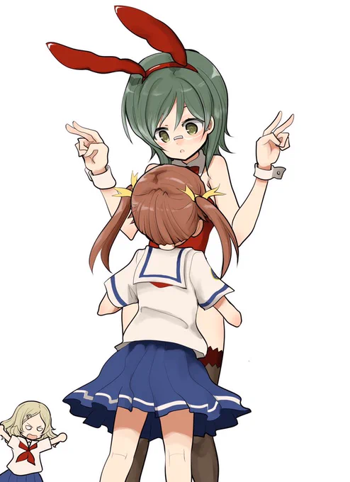 #はいふり #岬明乃生誕祭2020艦長の誕生祭ということでバニーにぱふぱふを。 