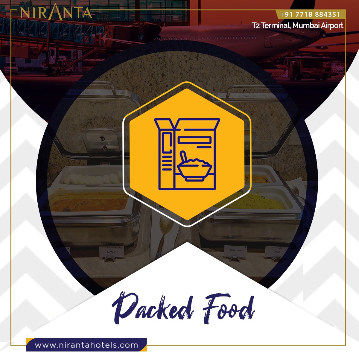 NirantaHotel's tweet photo. Want to carry #nutritious and tasty food to your #flight? We pack the best food for you!
Book a room now: https://t.co/Et6Vh1IPBr
#NirantaHotels #niranta #transithotel #transit #food #packedfood #mumbai #mumbaiairport #airport #traffic #mumbaitraffic #terminal2 #hygiene https://t.co/PrMNUWZIMl